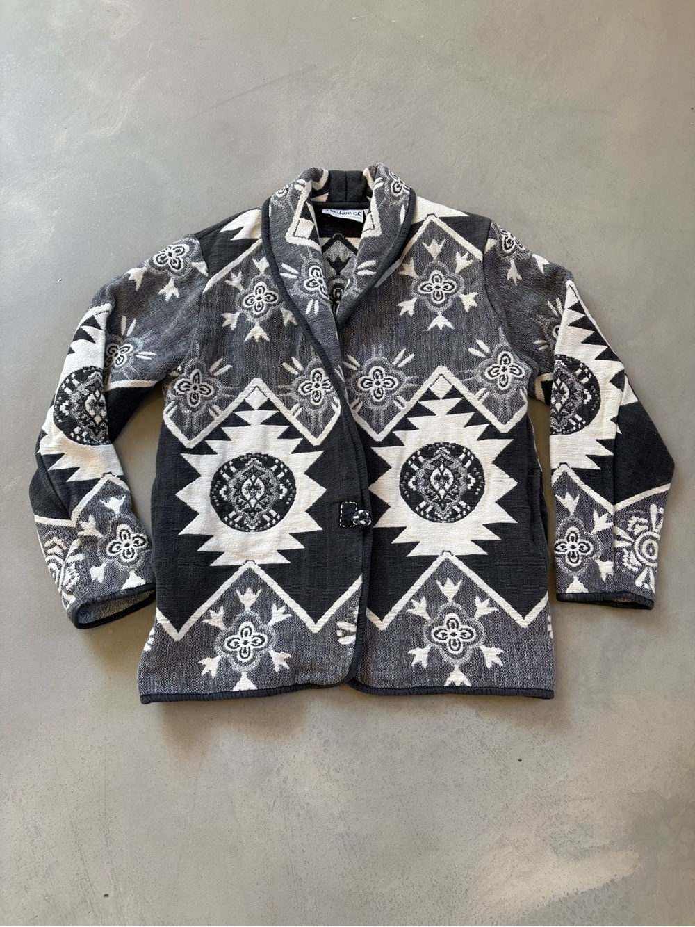Flashback Vintage Tapestry Southwestern Oversized Coat Jacket size large